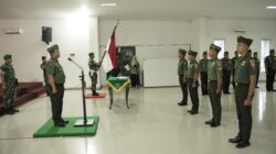 Kepala Staf Kodim 0906/Kkr Pimpin Korps Raport Masuk Dan Pindah Satuan