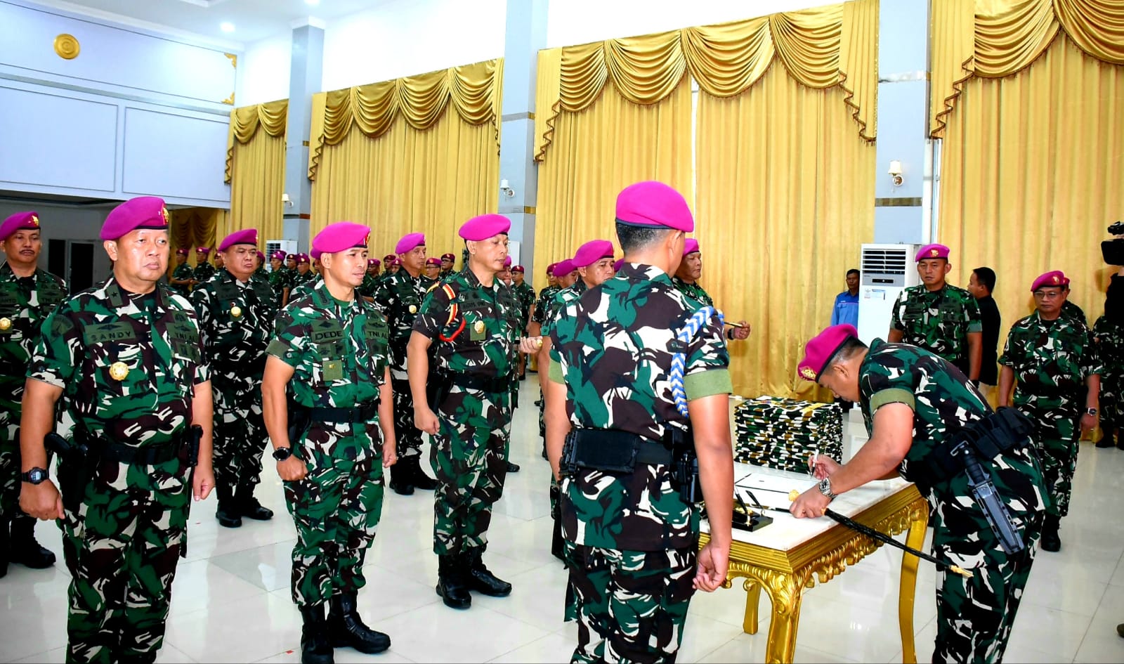 9 Pati Marinir Resmi Duduki Jabatan Utama di Mako Kormar