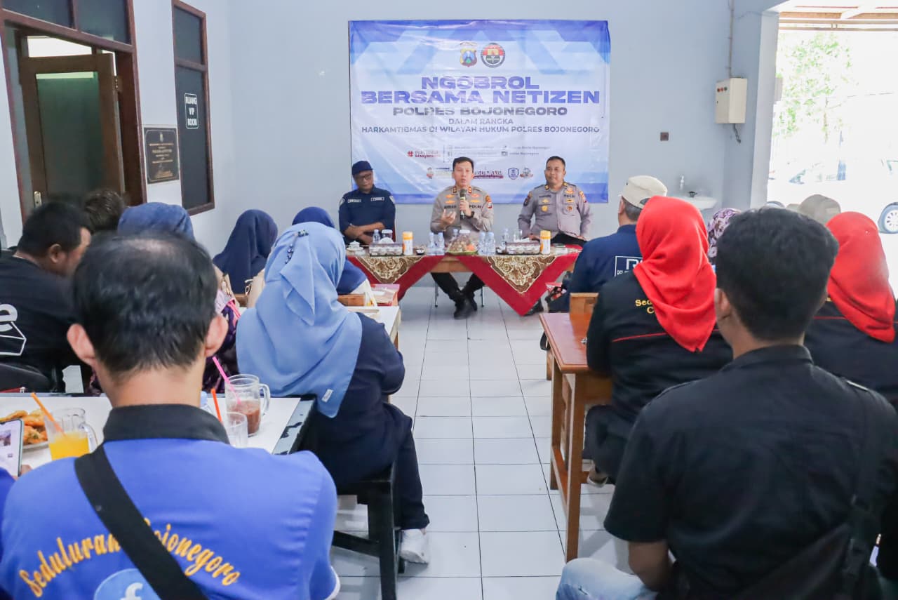 Literasi Digital Polres Bojonegoro Gandeng Warganet Jaga Kamtibmas*