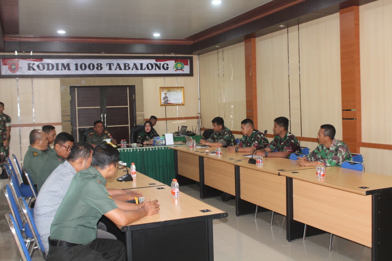Kodim 1008/Tabalong Terima Kunjungan Tim Dalproggar Korem 101/Antasari