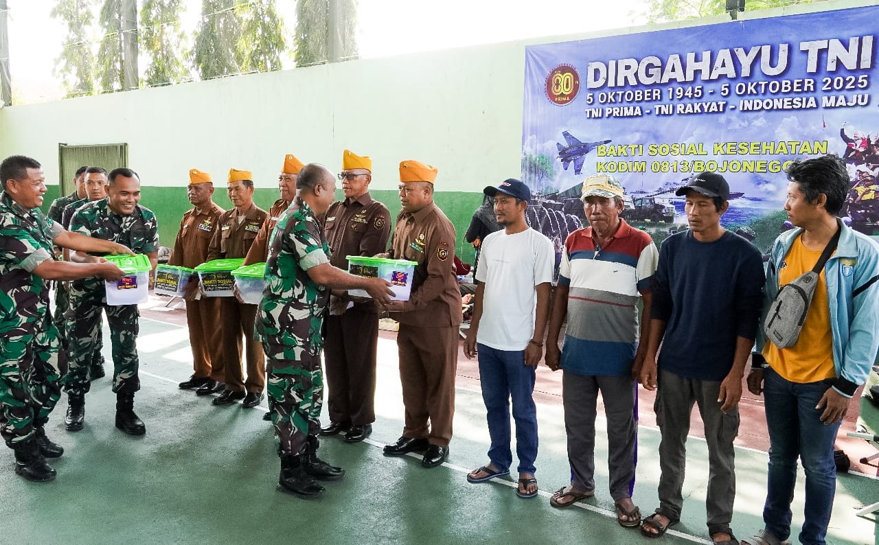 Sambut HUT ke- 80 TNI, Kodim Bojonegoro Gelar Bakti Sosial Donor Darah