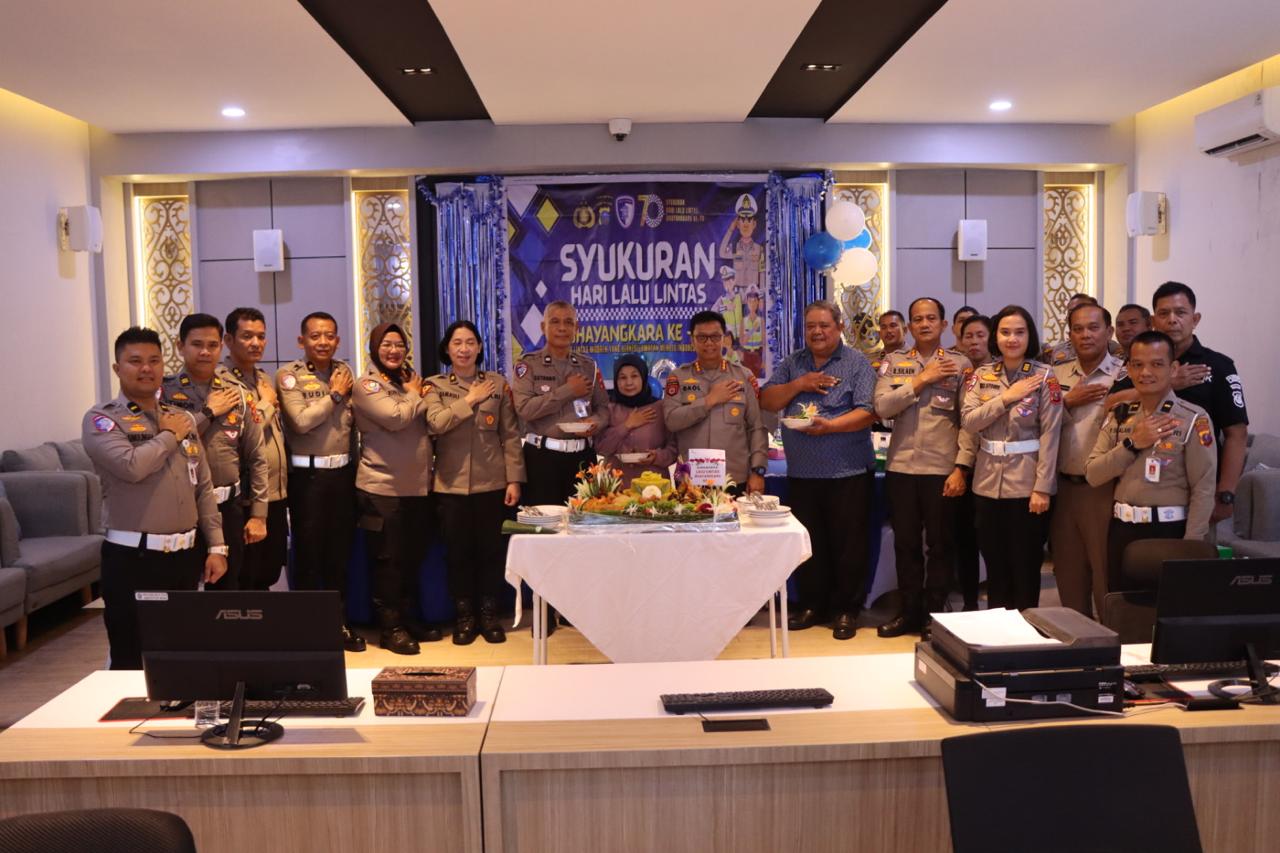 Plt.Kapolrestabes Medan Hadiri Syukuran HUT Lantas Bhayangkara ke-70, Lalu Lintas Moderen Yang Berkeselamatan Menuju Indonesia Emas