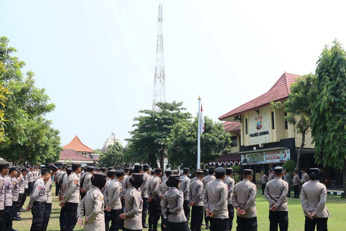 Polres Kendal Laksanakan Apel Pengecekan Kesiap Siagaan POH Kontijensi