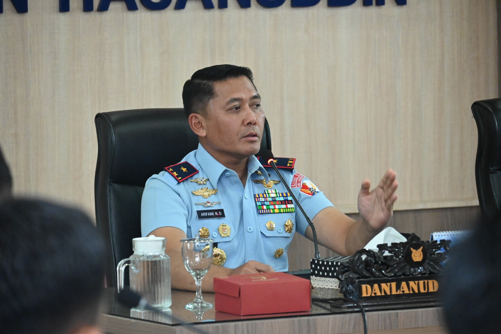 Danlanud Sultan Hasanuddin Pimpin Rapat Staf Danlanud Sultan Hasanuddin Pimpin Rapat Staf
