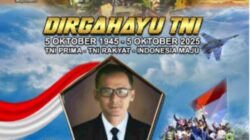 Peringati HUT TNI ke-80, Pimpinan Redaksi Patrolihukum.net dan Investigasi88.com Ucapkan Dirgahayu TNI: “TNI PRIMA, TNI Rakyat, Indonesia Maju”