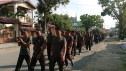 Jum’at Sehat, Anggota Kodim 1002/HST Jalan Santai Keliling Kota Barabai