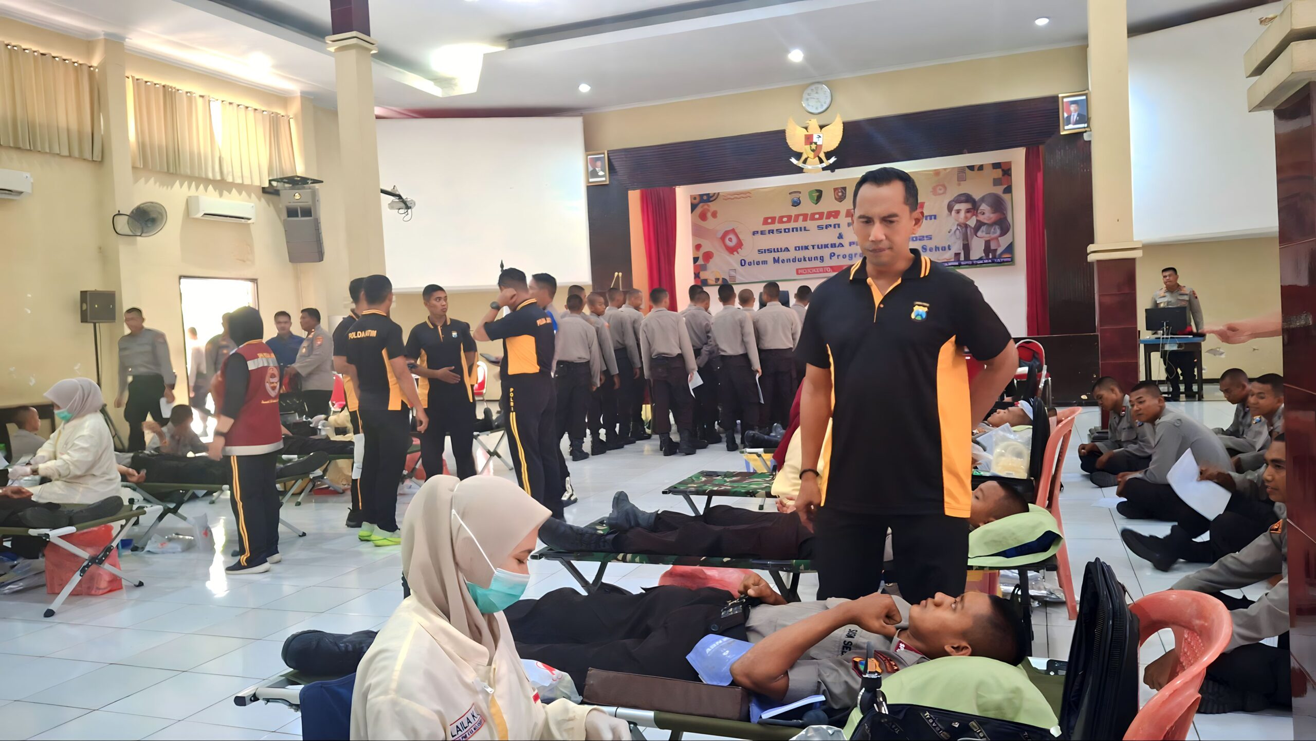 Misi Kemanusiaan SPN Polda Jatim Kumpulkan 170 Kantong Darah Wujudkan Program Kampus Sehat*