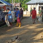Peduli Lingkungan, Koramil 1505-04/Oba Laksanakan Jumat Bersih 