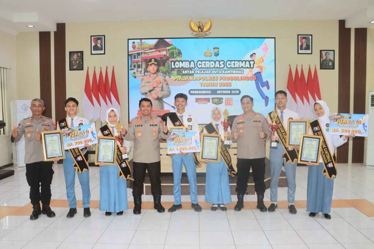Polres Probolinggo Didik Pelajar Lewat Lomba Cerdas Cermat, Tekankan Bahaya Radikalisme dan Narkoba
