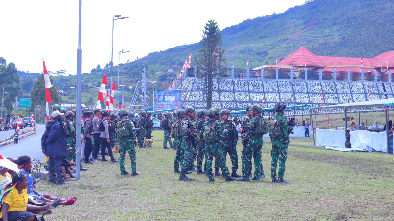 Kodim 1714/PJ Dukung Pemerintah Daerah Gelar Syukuran HUT Ke-29 Kabupaten Puncak Jaya