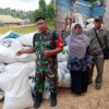 Jaga Stabilitas Ketersediaan Pangan, Babinsa Bukit Biru Dampingi Penyerapan Gabah Petani