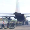 Lanud Sultan Hasanuddin Dukung Latihan Penerjunan Dasar Para Kostrad