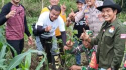 Dukung Penghijauan di Wilayah Binaan, Babinsa Desa Bumiayu Laksanakan Penanaman Pohon Bersama