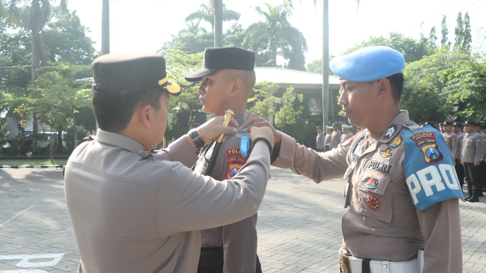 Polres Nganjuk Gelar Upacara Pembukaan Latja Siswa Diktuk Bintara Polri Angkatan 57 Tahun 2025