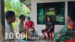 Melalui Komsos, Babinsa Koramil 1505-01/Tidore Ajak Pemuda Jadi Pelopor Kebersihan dan Keamanan