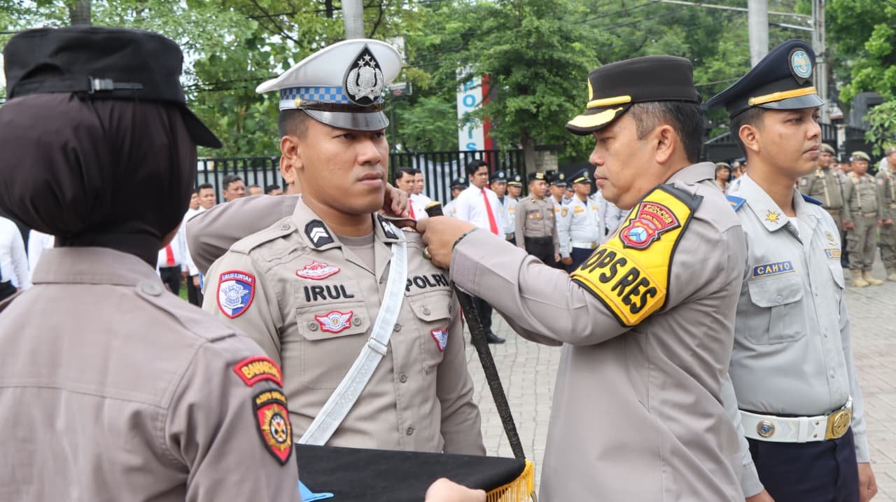 Gelar Pasukan Operasi Zebra Semeru 2025, Kapolres Nganjuk Tekankan Pentingnya Kepatuhan Berlalu Lintas