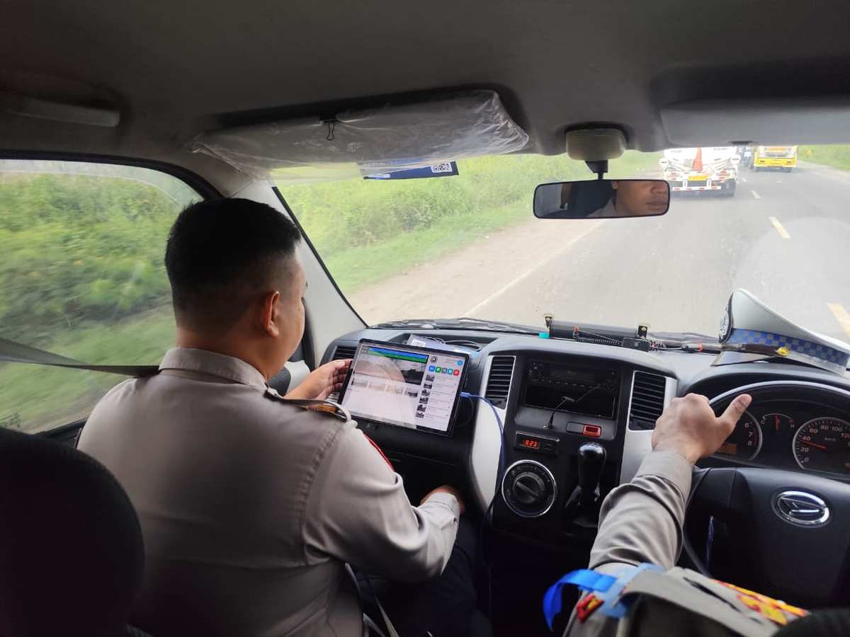 ETLE Incar Polres Gresik Sasar Titik Rawan Selama Operasi Zebra 2025