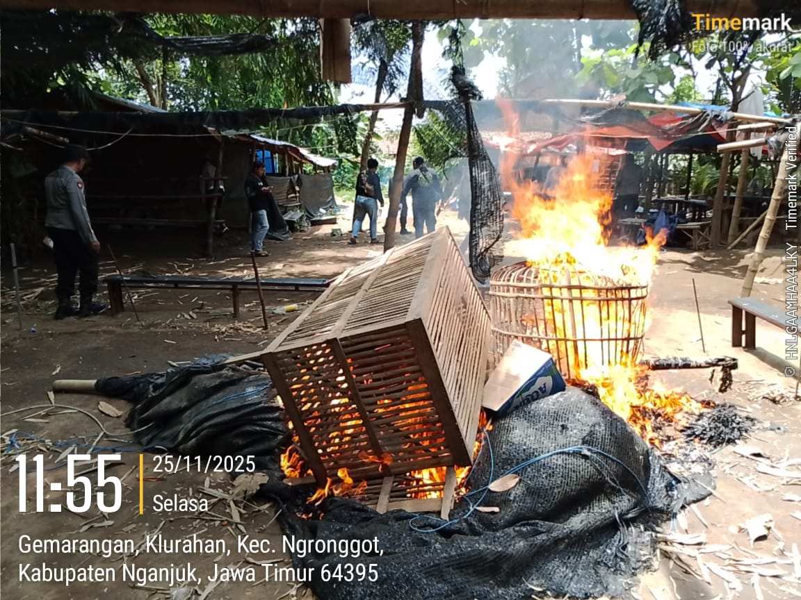 Polsek Ngronggot Bongkar Lokasi Diduga Perjudian Sabung Ayam di Klurahan Polsek Ngronggot Bongkar Lokasi Diduga Perjudian Sabung Ayam di Klurahan