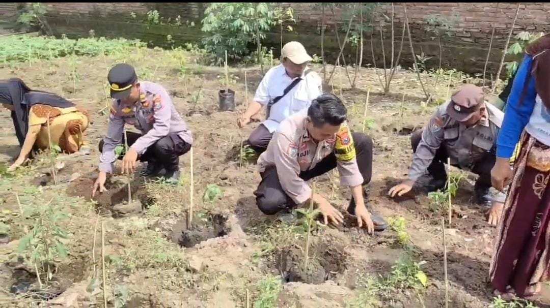 Polsek Warujayeng Dorong Penanaman Cabai di Lahan P2B Desa Getas Polsek Warujayeng Dorong Penanaman Cabai di Lahan P2B Desa Getas