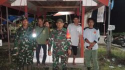 Jaga Kamtibmas, Babinsa Bersama Warga Lakukan Patroli Siskamling