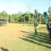 Dandim 0808/Blitar Sambut Peleton Beranting Yudha Wastu Pramuka Jaya Kodam V/Brawijaya Di Blitar