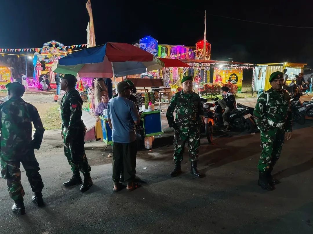 Patroli Rutin Jelang Akhir Tahun, Kodim 1505/Tidore Berikan Rasa Aman bagi Masyarakat