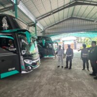 Jelang Operasi Lilin Semeru 2025, Polres dan Dishub Nganjuk "Geruduk" Garasi PO Bus, Pastikan Armada Nataru Laik Jalan