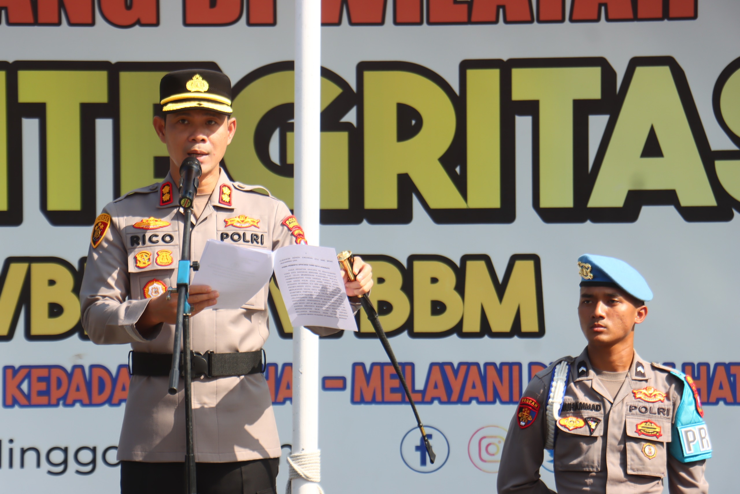 Polres Probolinggo Kota Gelar PTDH In Absentia, Kapolres: Penegakan Disiplin Tak Bisa Ditawar