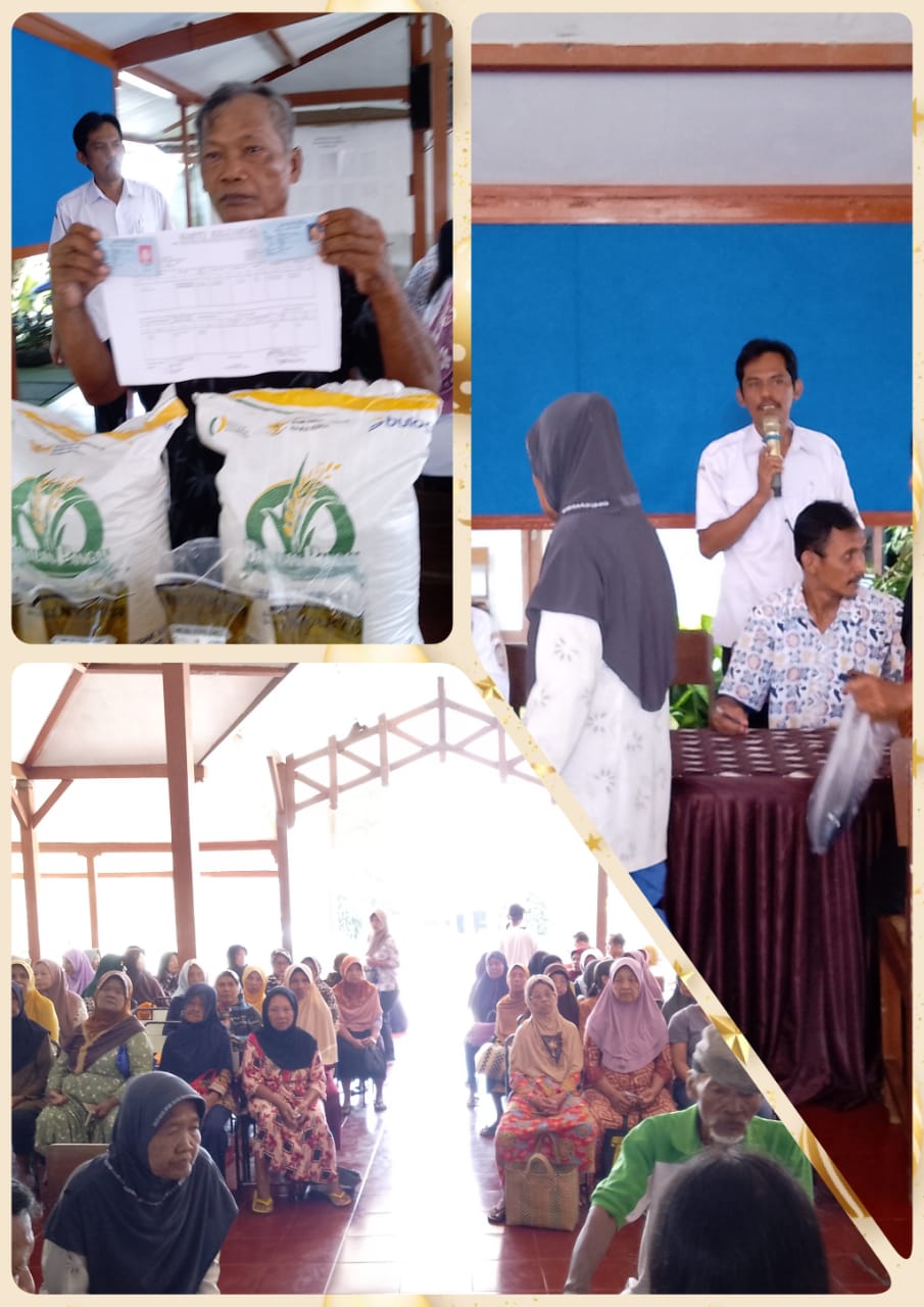 Penyaluran Bantuan Pangan Desa Balerejo, Kauman Tulungagung