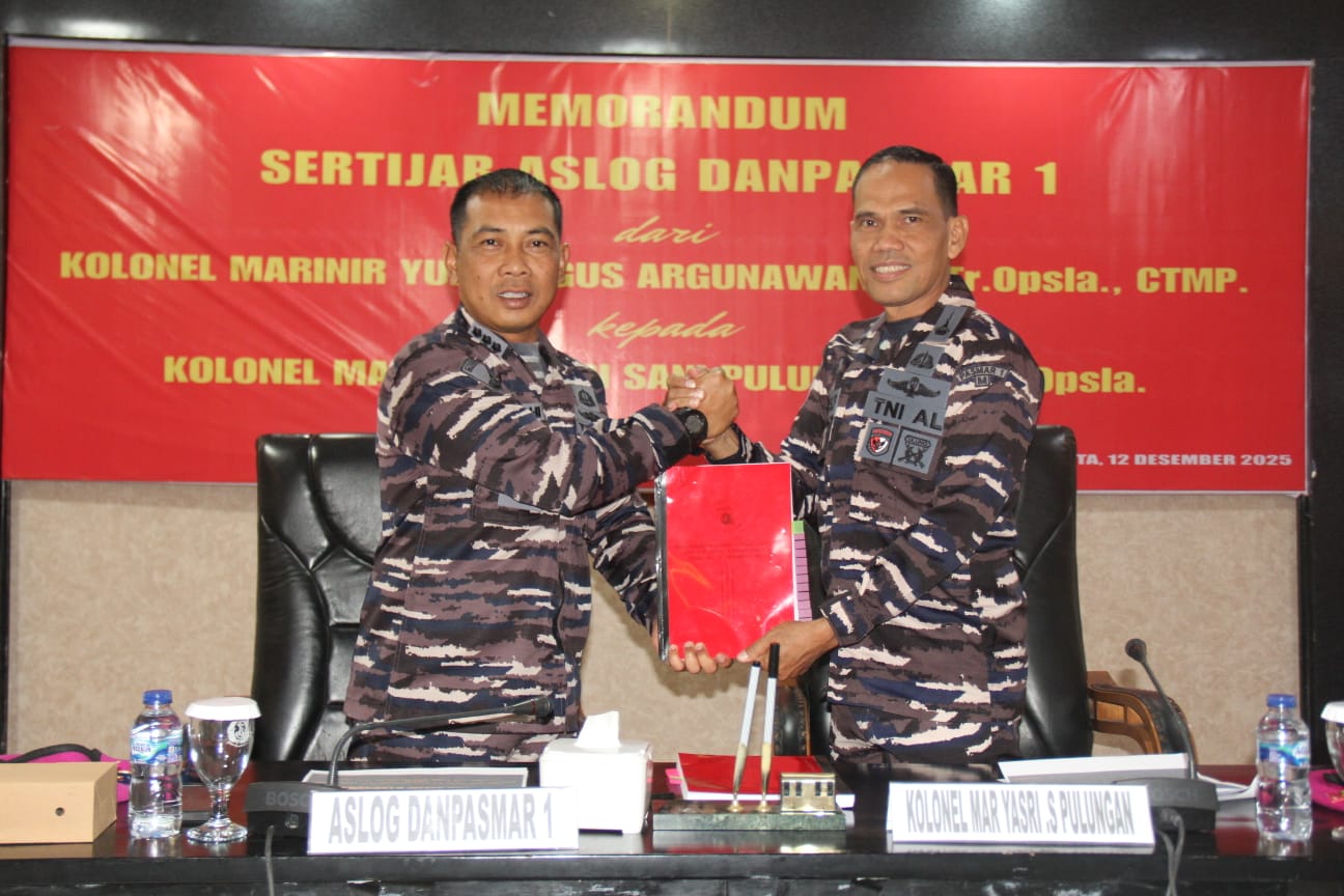 Memorandum Sertijab Asisten Logistik Danpasmar 1