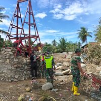 Sinergi TNI dan Kementerian Pertahanan Bangun Jembatan Gantung di Aceh
