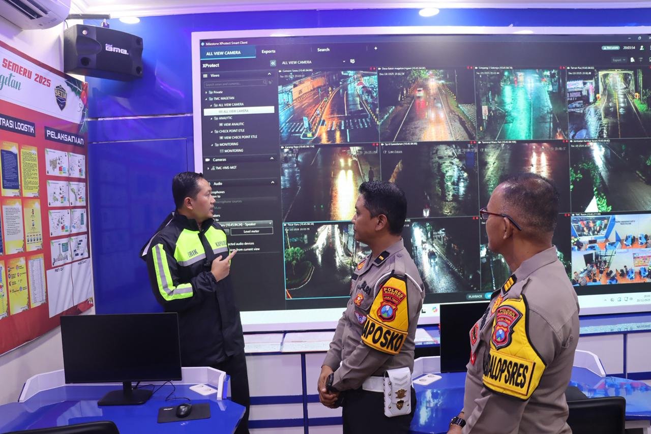 Pastikan Ops Lilin Semeru 2025 Siap Optimal, Kapolres Magetan Cek Langsung Posko dan Pos Pam di Wilayah Kabupaten Magetan