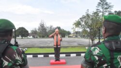 Sambutan Tarian Adat Warnai Kedatangan Dandim 1710/Mimika