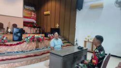 Anjangsana Babinsa ke Gereja Betel, Jaga Keamanan dan Kekhidmatan Natal