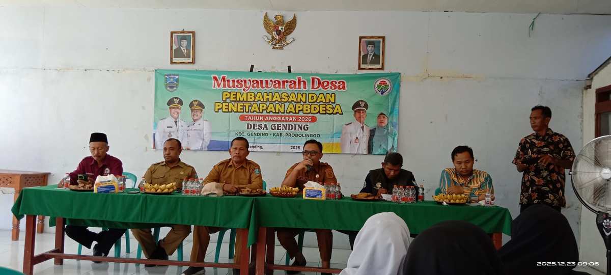 Lewat Musdes, Desa Gending Kunci Arah APBDes 2026 yang Transparan dan Produktif Lewat Musdes, Desa Gending Kunci Arah APBDes 2026 yang Transparan dan Produktif