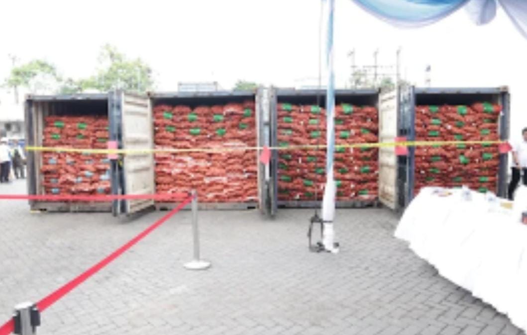 Polda Jatim Ungkap Peredaran 72 Ton Bawang Bombay Ilegal Ber-OPTK