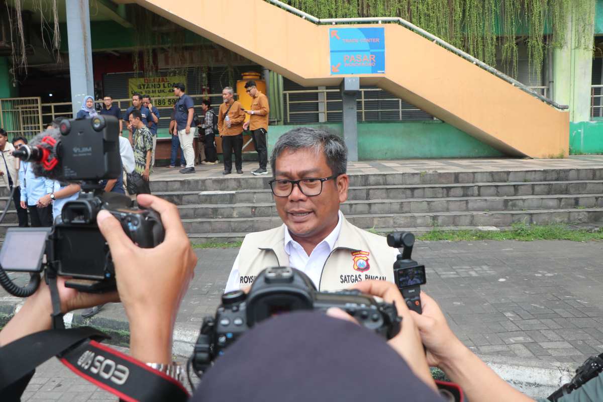 Jelang Nataru Satgas Pangan Polda Jatim Sidak Pasar