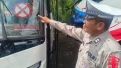 Polres Probolinggo Rampcheck Bus Wisata Jelang Nataru, Satu Kendaraan Dilarang Beroperasi
