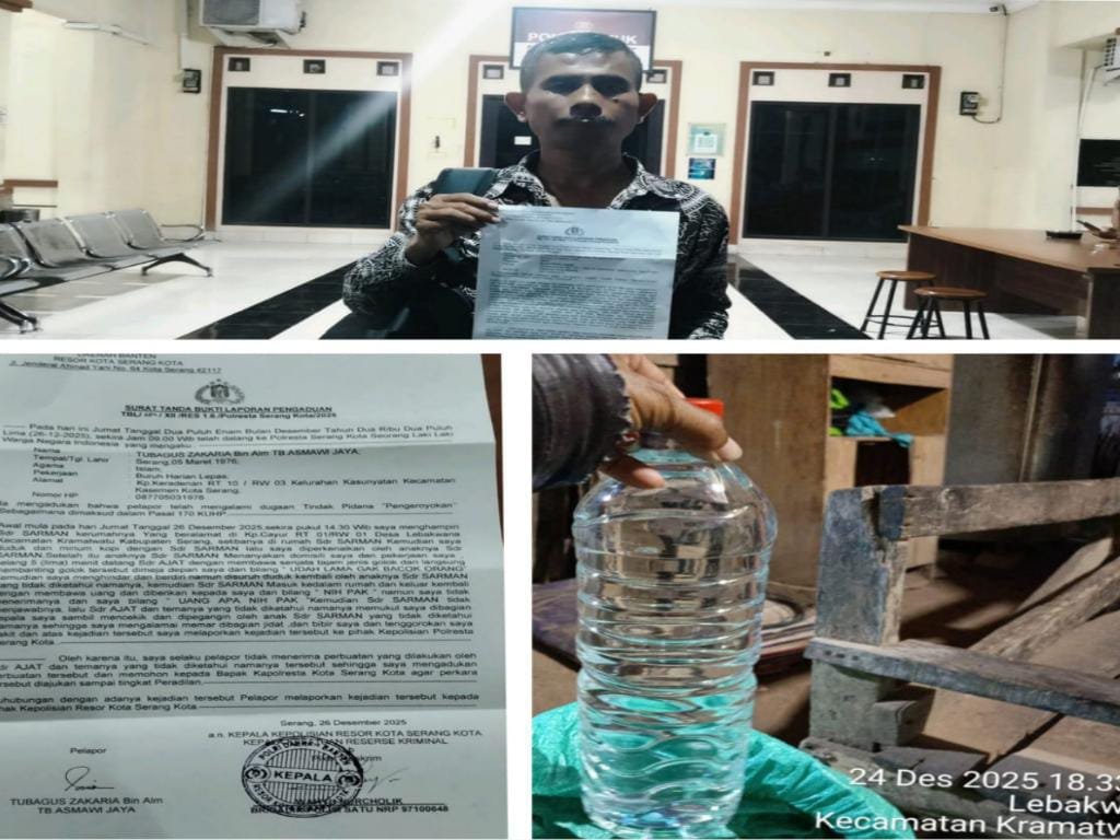 Liputan Miras Berujung Kekerasan, Wartawan Laporkan Pengeroyokan ke Polresta Serang Kota