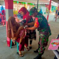 Babinsa Tlogo Bersama Kader Dan Bidan Desa Aktif Cegah Stunting Lewat Posyandu Balita