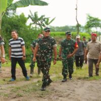 Danrem 081/DSJ kunjungi Lokasi Sasaran Pembangunan Jembatan Perintis Garuda Di Blitar