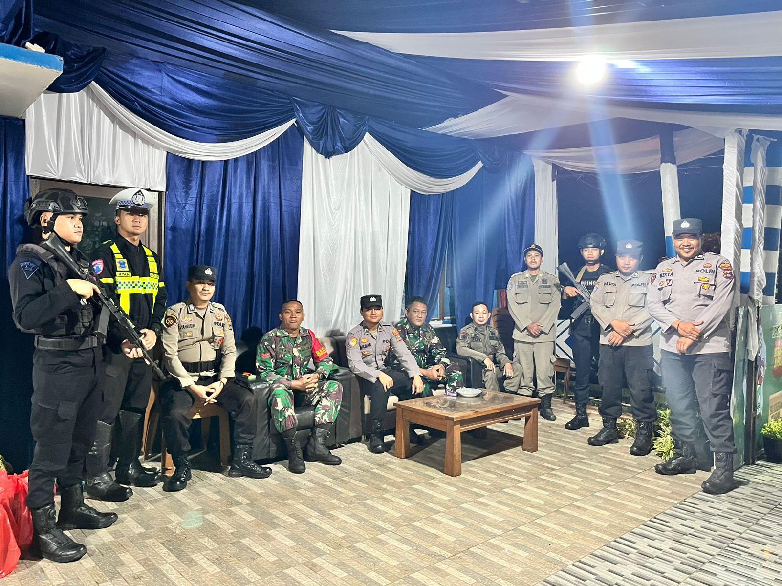 Dukung Pengamanan Nataru, Kodim 1008/Tabalong Laksanakan Bantuan Personel di Pos Pelayanan Mabuun