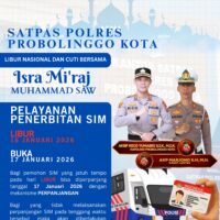 Satpas Polres Probolinggo Kota Tutup Layanan SIM saat Libur Isra Mi’raj, Perpanjangan Dibuka Kembali 17 Januari