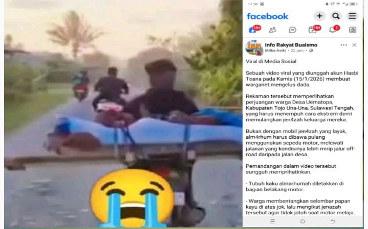 Viral Jenazah Diangkut Naik Motor di Tojo Una-Una, Cermin Krisis Infrastruktur dan Layanan Publik Viral Jenazah Diangkut Naik Motor di Tojo Una-Una, Cermin Krisis Infrastruktur dan Layanan Publik