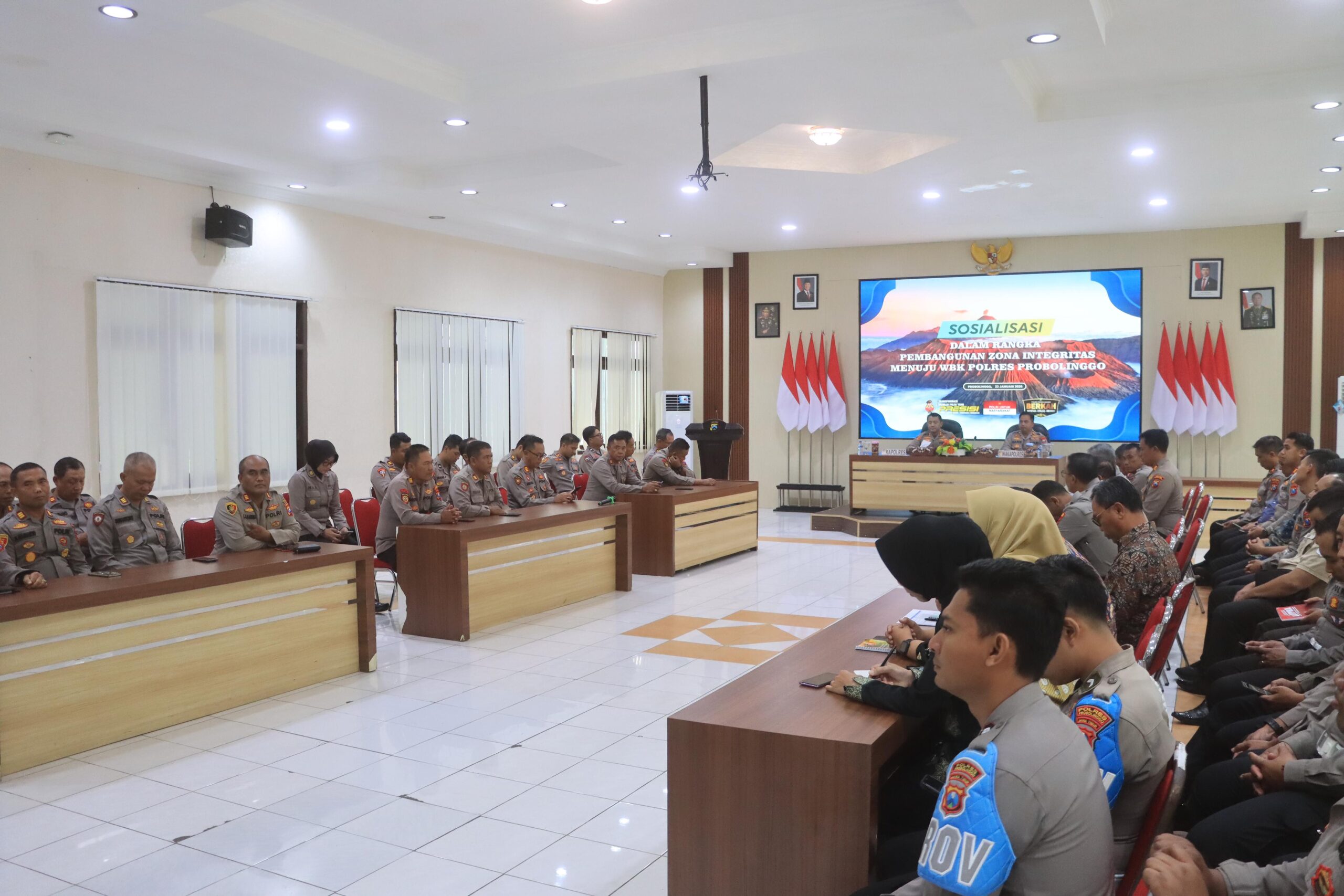 Menuju Wilayah Bebas Korupsi, Kapolres Probolinggo Ingatkan Integritas Adalah Harga Mati