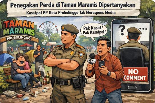 Hingga Berita Terbit, Kasatpol PP Kota Probolinggo Tidak Memberikan Tanggapan Resmi