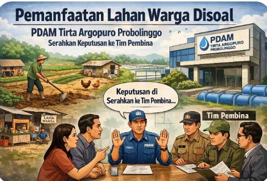 Pemanfaatan Lahan Warga Dringu untuk Pipa PDAM Dipersoalkan, Bupati Probolinggo Belum Merespons