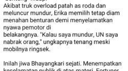 Di Tengah Ancaman Truk Overload, Seorang Bhayangkari Berdiri sebagai Pelindung Keselamatan Publik