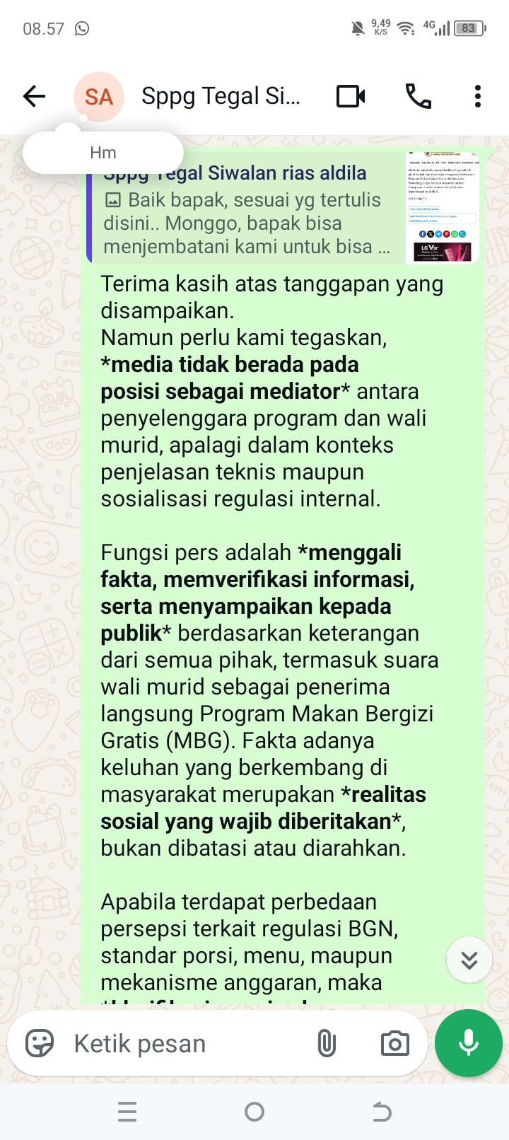 MBG di Leces Disorot Publik, Media Tegaskan Bukan Mediator dan Dorong Klarifikasi Terbuka MBG di Leces Disorot Publik, Media Tegaskan Bukan Mediator dan Dorong Klarifikasi Terbuka