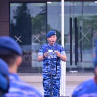 Awali Pelaksanaan Tugas Di Tahun 2026, Danlanud Sultan Hasanuddin Pimpin Apel Luar Biasa